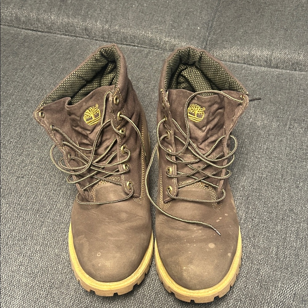 Timberland Men's Dark Brown Lace-Up Boots